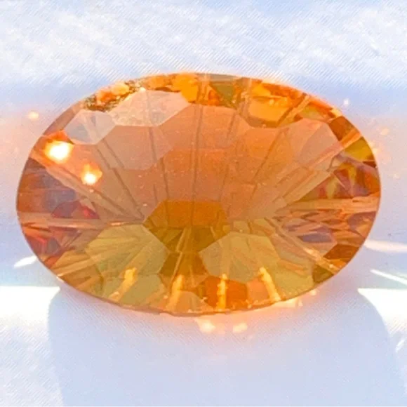 9.30 Carats Natural Citrine Nice Cut Gemstone - Picture 1 of 17
